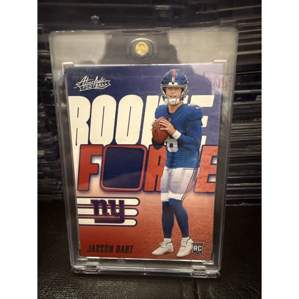 2025  Panini Absolute Rookie Force Jaxson Dart #RF-JDT Memorabilia Giants 🔥🔥